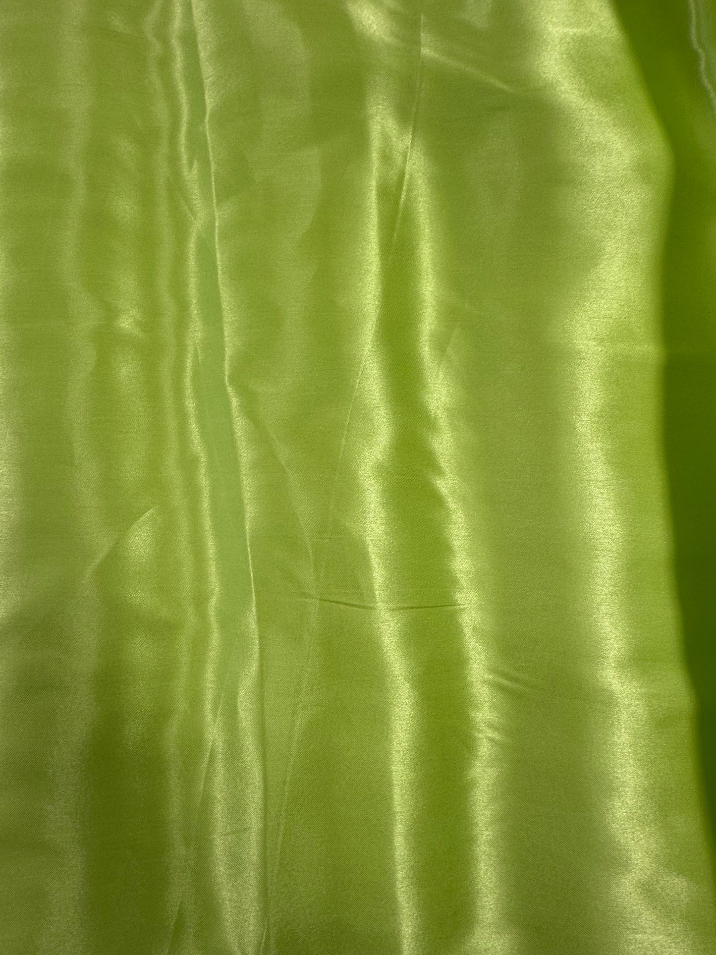 By the Yard Lime Green Satin