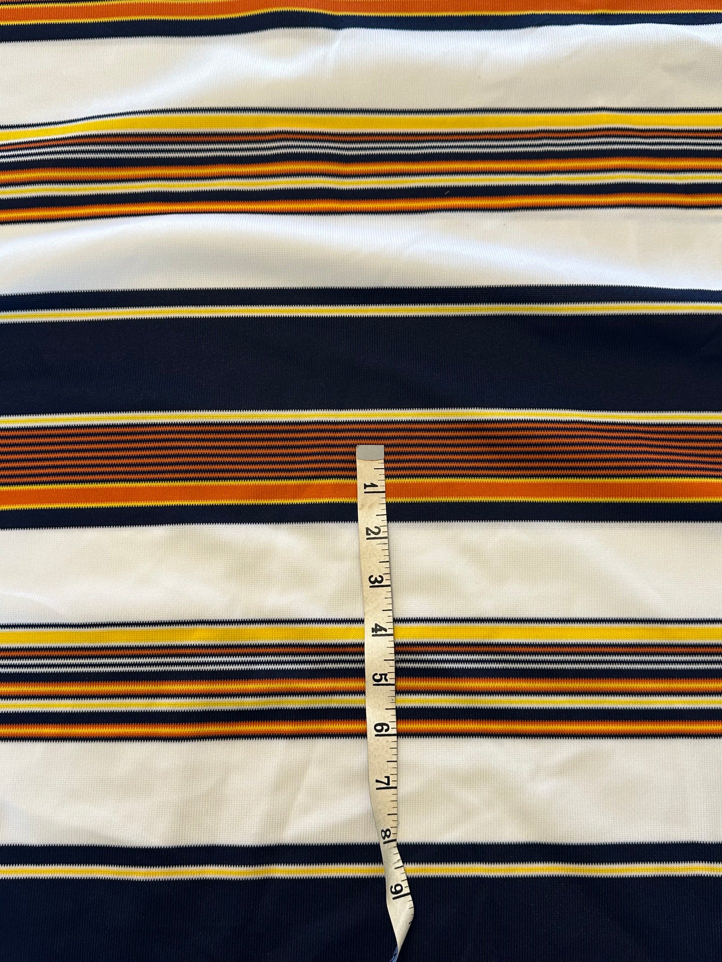 9 yards Sunset Stripes Polyester Knit