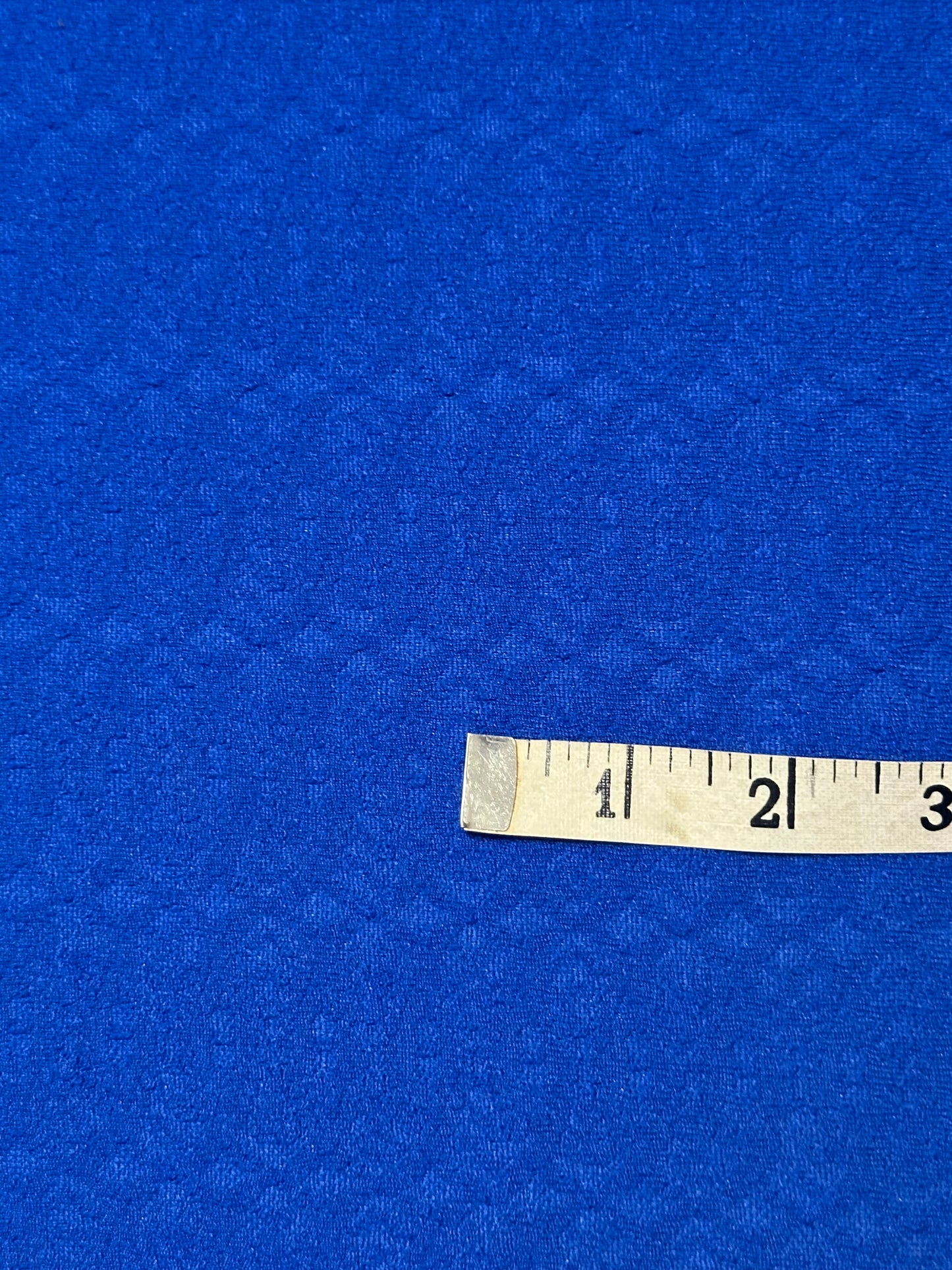 1.25 yard Blue Textured Polyester Knit