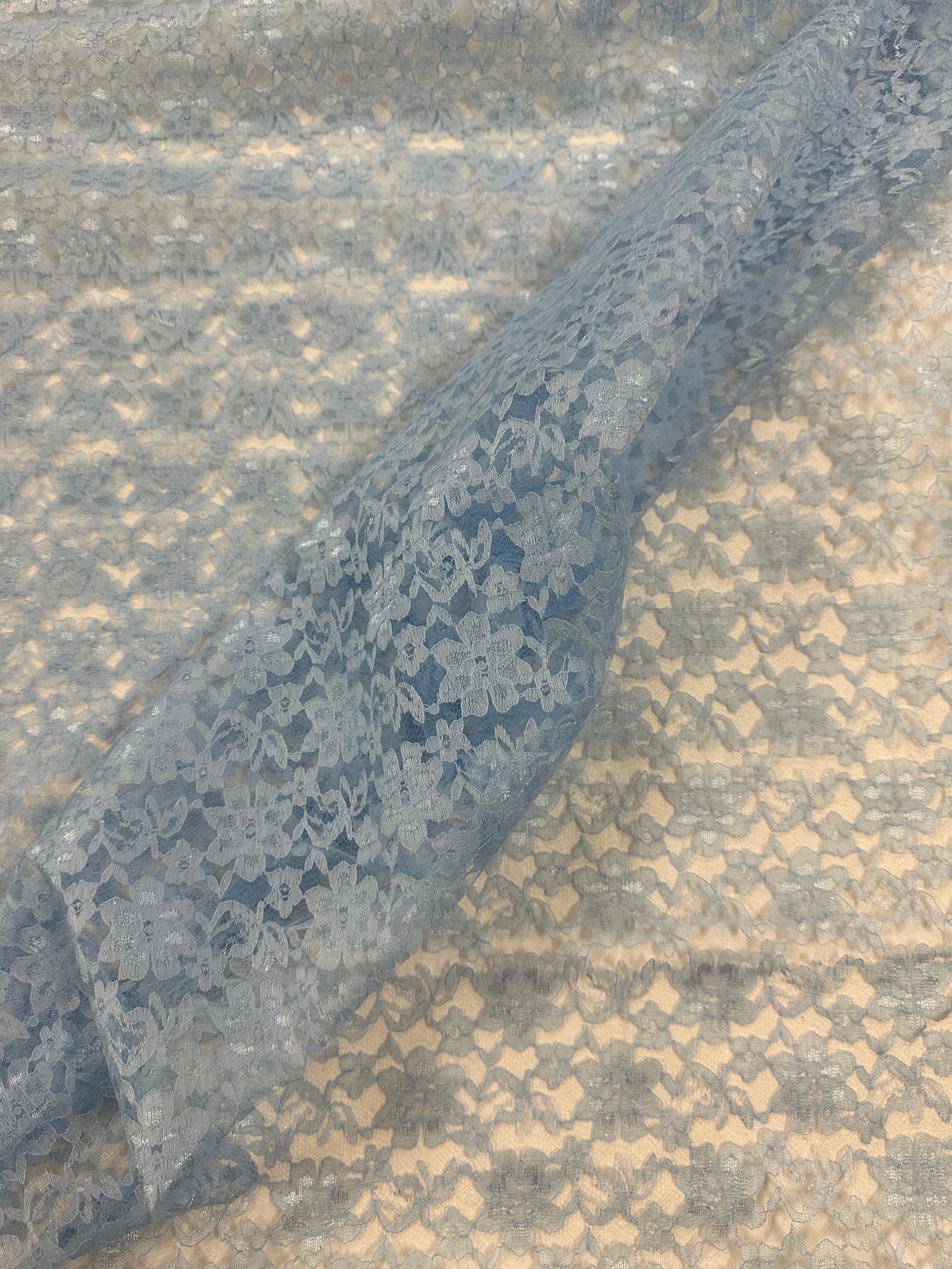 By the Yard Light Blue Lace