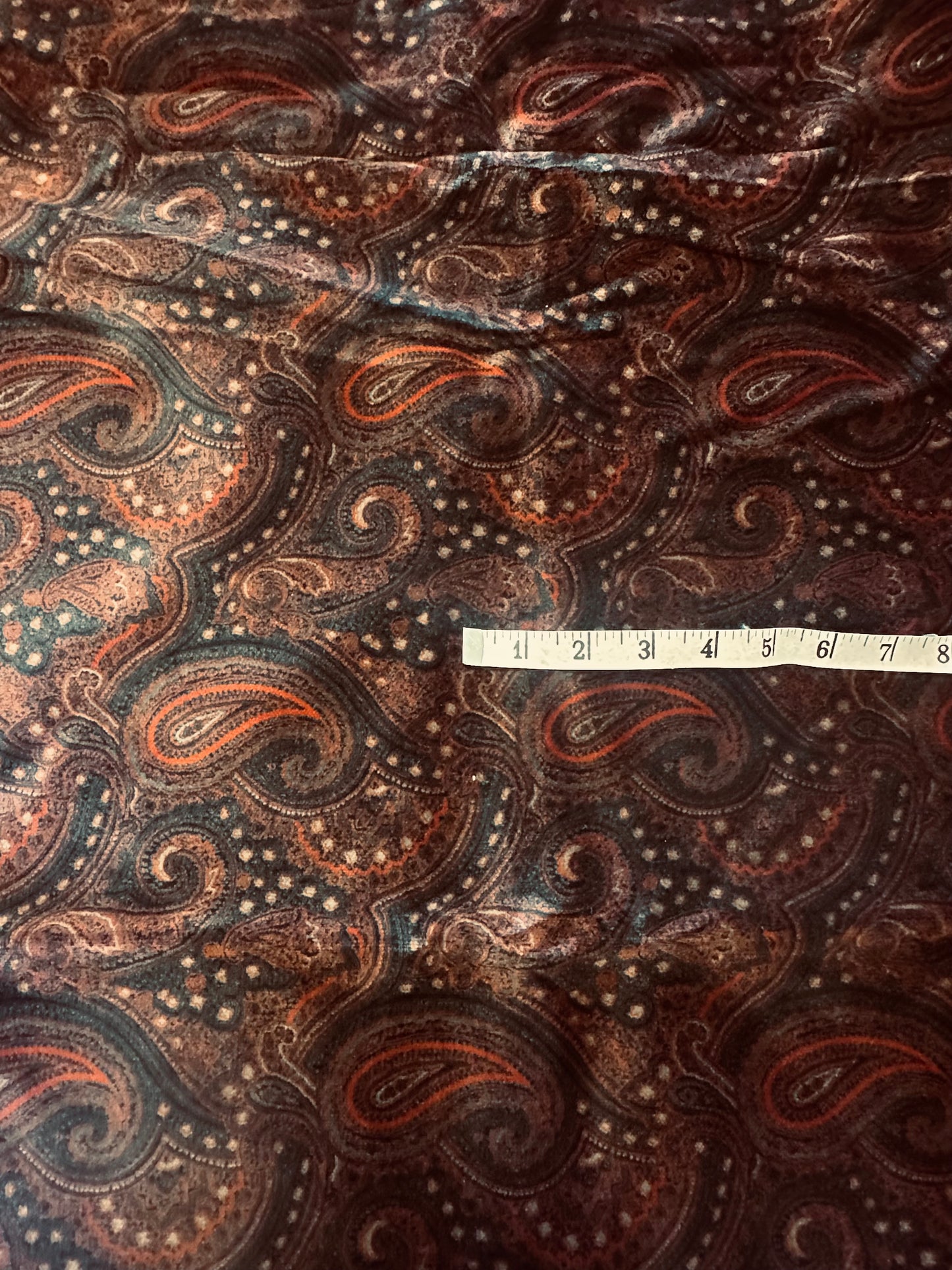 2 Yards Polyester Paisley Upholstery