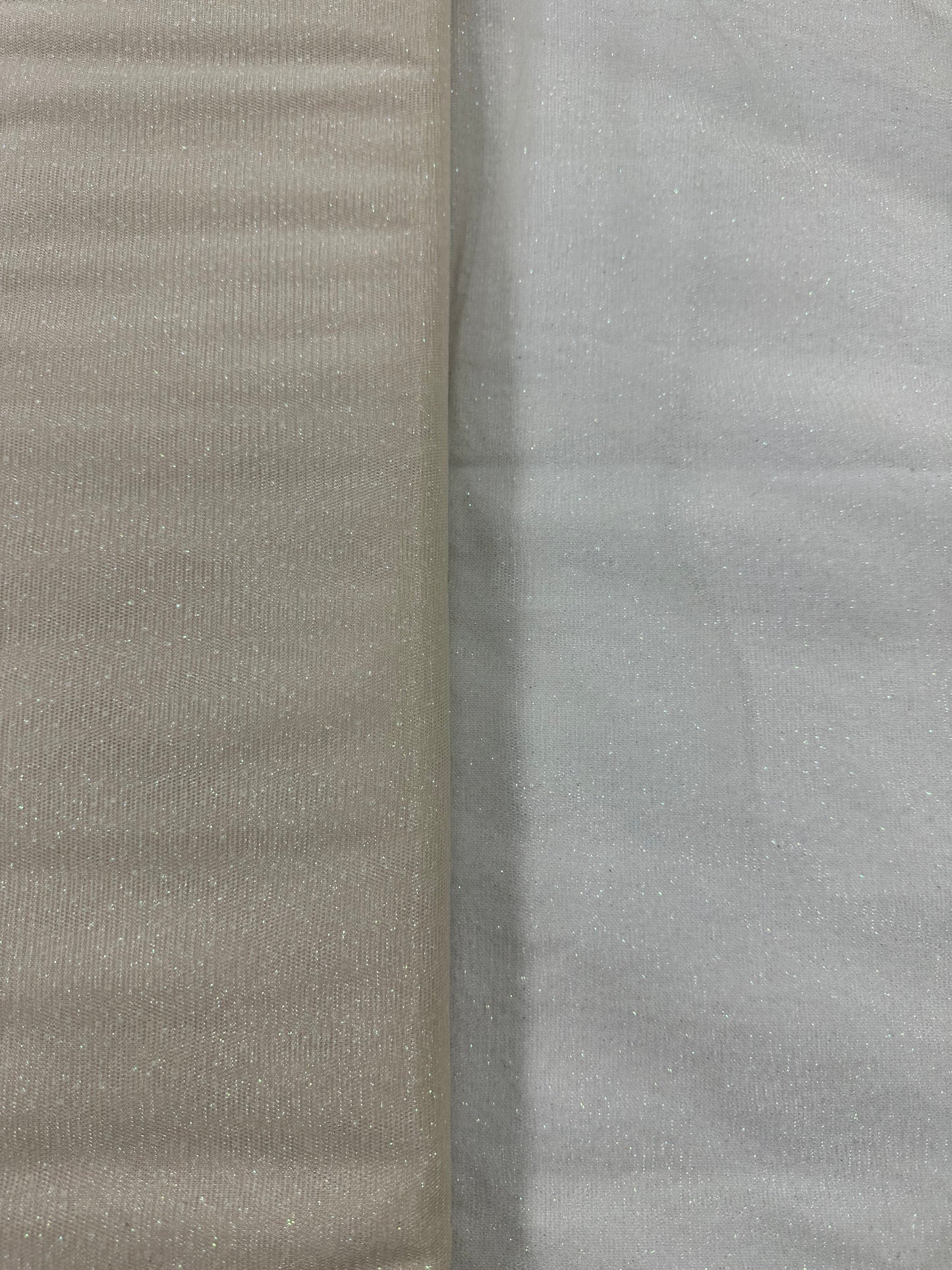 By the Yard Off White Sparkle Tulle