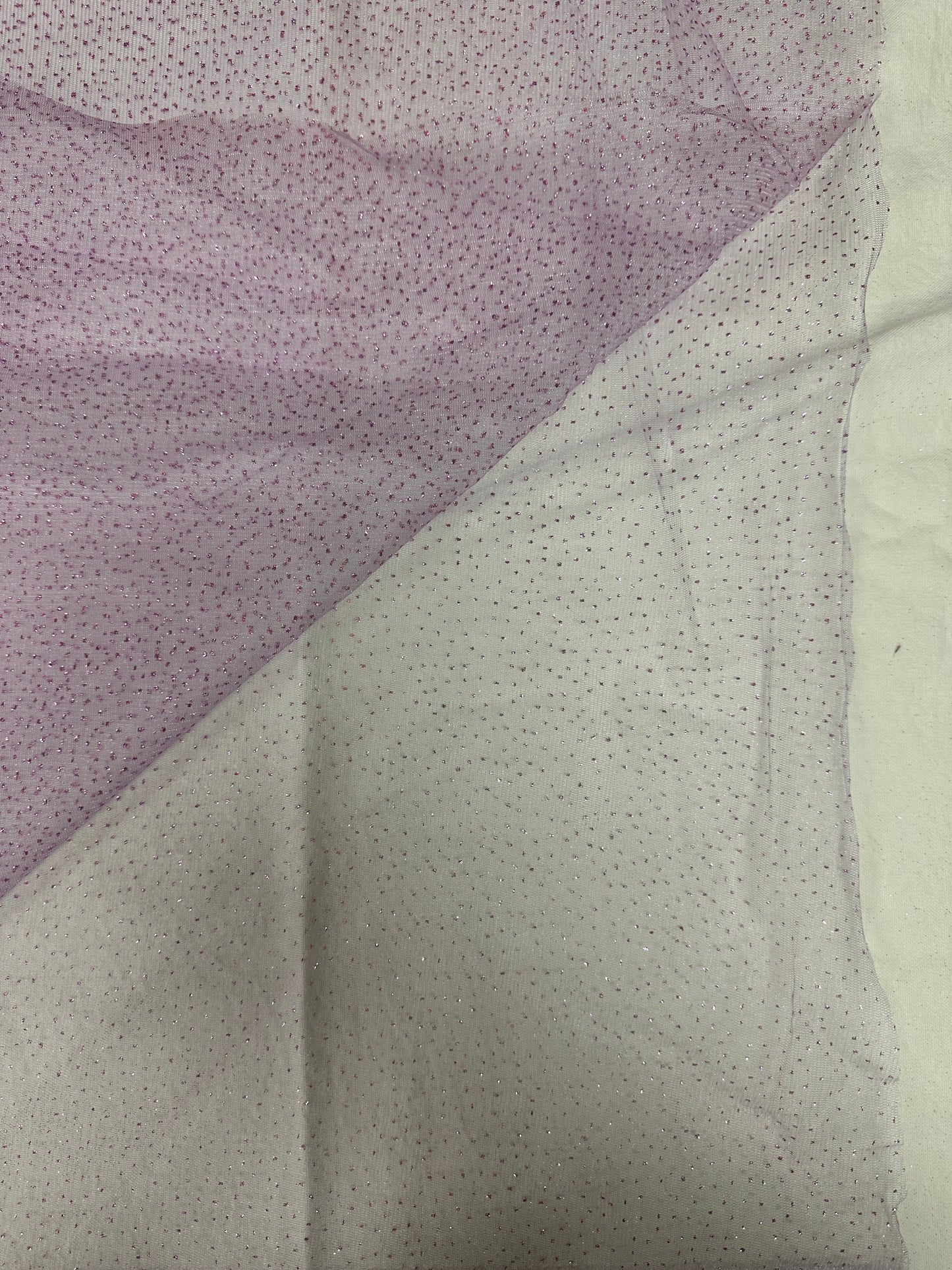 By the Yard Lavender Glitter Tulle