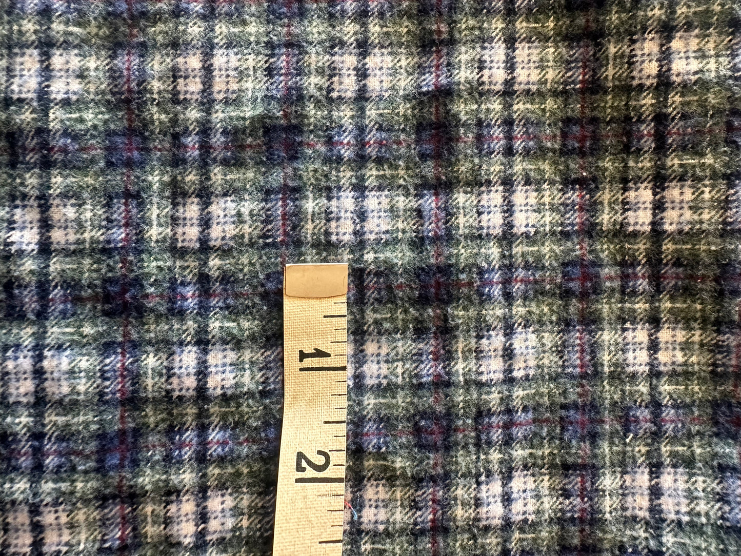 2 Yards Plaid Cotton Flannel