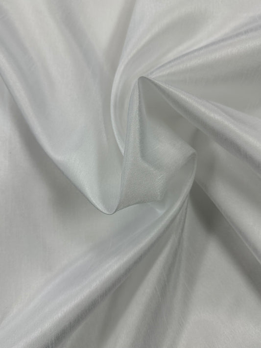 By the Yard White Taffeta