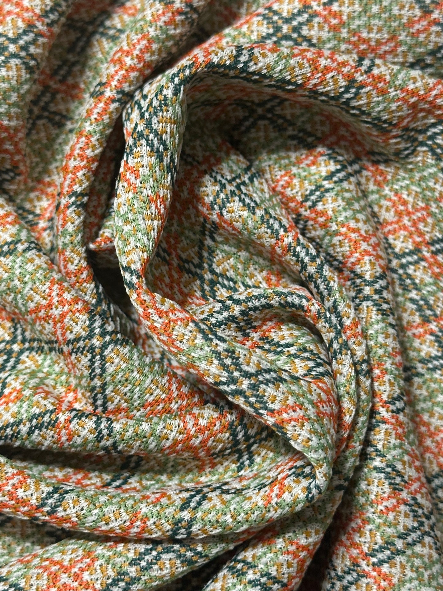 1.5 Yard Groovy Plaid Polyester Double Knit