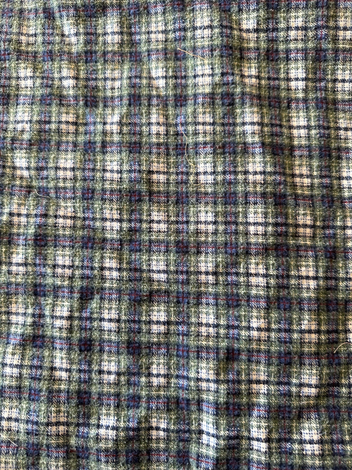 2 Yards Plaid Cotton Flannel