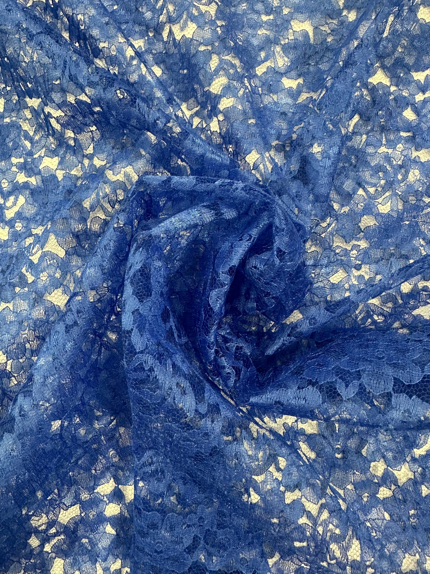 By the Yard Royal Blue Lace