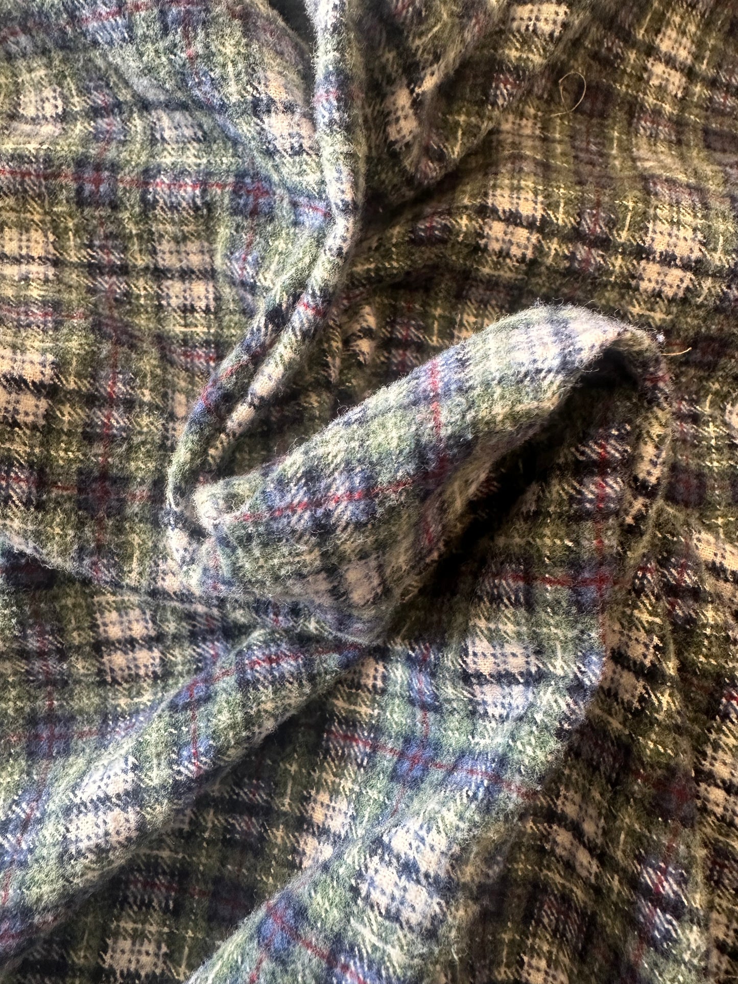 2 Yards Plaid Cotton Flannel