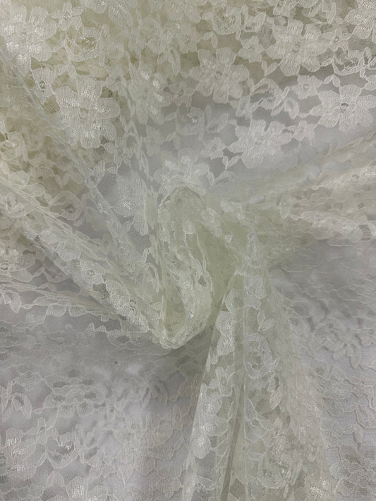 By the Yard Off White Lace
