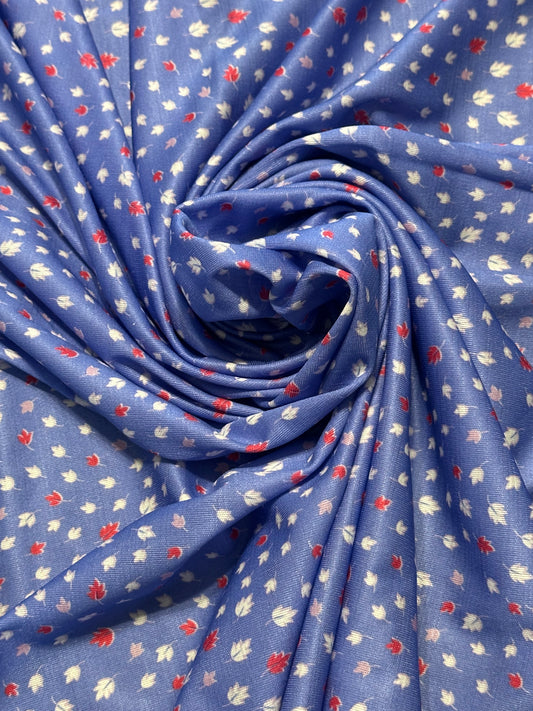 1 yard Perrywinkle Blue Polyester Knit